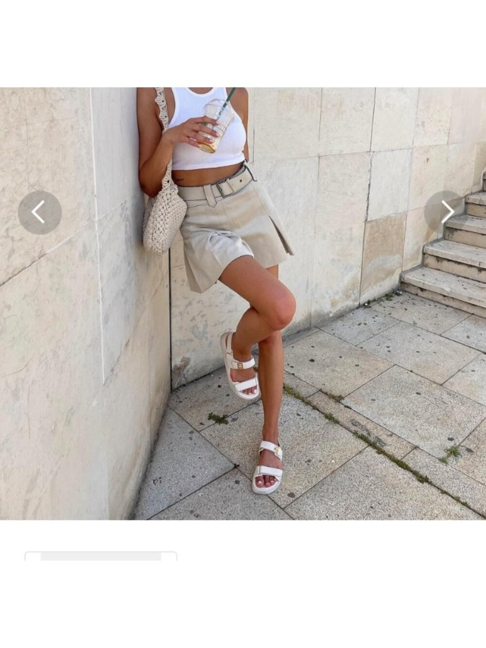 Steve Madden Bigmona Platform Sandals White Raffia Women Size 8.5 - Picture 2 of 15